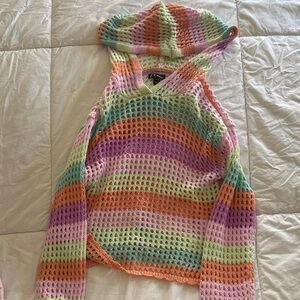 Art Class Multicolor Striped Kids Sweater